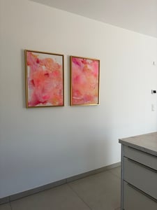 Stallmann Design Schattenfugenrahmen 80x140 cm | Farbe: Gold | Leer-Rahmen für Leinwände auf Keilrahmen | mit Montagezubehör | ohne Glas und Rückwand Kunden-Foto 1