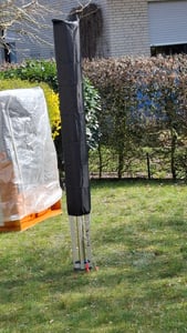 Wäschespinne schutzhülle, wetterfest Haube, 168x28cm, Reissfest Kunden-Foto 1