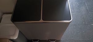 SVITA TM3X18 Treteimer 54 Liter 3x 18L Abfalleimer Mülleimer Mülltrennung Edelstahl Silber Kunden-Foto 2