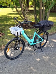 ROCKBROS cestino posteriore per bicicletta per portapacchi, stabile con coperchio estensibile, cestino per bicicletta per pendolarismo, shopping 41*30*24.5cm Foto del cliente 1