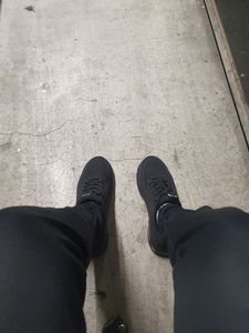Herren- und Damen-Sicherheitsschuhe rutschfeste athletische Stahlkappenschuhe atmungsaktive industrielle Sicherheitsschuhe,Arbeitsschuhe Gr. 37,23,5cm Kunden-Foto 1