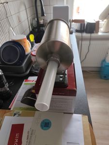 BROWIN® Manuell Wurstfüller aus Edelstahl 311003, 3 kg horizontale Wurstmaschine, Wurstfüllmaschine für Küche und Restaurants, Wurstpresse Kunden-Foto 2