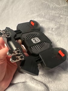 4000mAh Controller mit 2 Gaming Handschuhen PUBG Fortnite Call of Duty Mechanischer Trigger, Akku, Telefonkühler Kunden-Foto 4