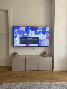 Selsey Arkadia - TV-Lowboard 3-türig mit gefrästen Fronten, Kaschmirgrau 150 cm Kunden-Foto 1