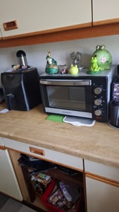 Steinborg Minibackofen 25 Liter | Pizzaofen | 3 in 1 Backofen | Umluft | Silber| 1600 W Kunden-Foto 1