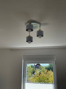 Stropní svítidlo MasterLED - 3 světla - Černá E27 - Moderní stropní svítidlo průmyslového designu - Ocel Fotografie od zákazníka č. 1