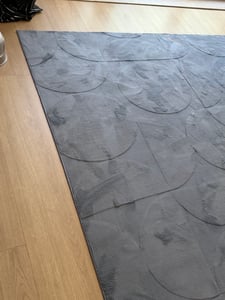 Alfombra para sala de estar o dormitorio, pelo corto, diseño escandinavo bohemio, patrón geométrico, tamaño 200x280 cm Foto del cliente 1