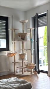tectake® Kratzbaum Fippi 201 cm inklusive Spielkordel und Kippschutz Kunden-Foto 3