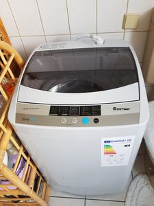 GOPLUS Waschmaschine mit 4,5 kg Fassungsvermögen, Toplader mit 10 Programme & 8 Wasserverbrauch, Miniwaschmaschine Multifunktion für Schlafsäle, WG-Zimmer & Apartments Kunden-Foto 1