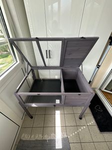 VEVOR habitat per tartarughe, casa per tartarughe in legno per interni ed esterni, recinto per tartarughe su ruote con supporto luminoso, recinto per rettili, gabbia per piccoli animali con gambe, ruote Foto del cliente 1