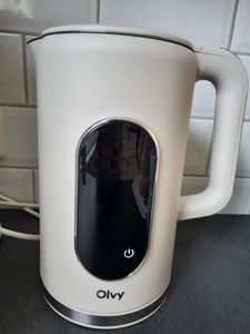 Bollitore Olvy color crema, regolazione della temperatura, 1,7 L – display LCD, 2200 W, senza BPA, funzione di mantenimento del calore, filtro anticalcare, selezione della temperatura 40–100 °C, acciaio inossidabile Foto del cliente 9
