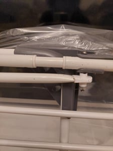 EASYmaxx Séchoir à linge extensible 185-250 x 56 x 98 cm - blanc/gris Photo du client 3
