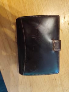 RFID echt Leder Portemonnaie Geldbörse Geldbeutel Herren Querformat Braun (5503) Kunden-Foto 2