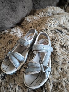 Rieker Damen Sandalette hellblau, Damen:40 EU Kunden-Foto 2