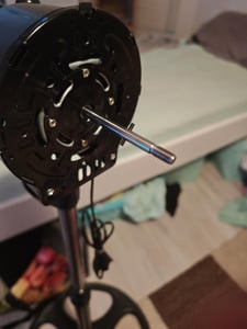 Metall Standventilator 5 Rotorblätter Ventilator Luftkühler Standlüfter 3 Stufen Oszillation Höhenverstellbar Robust 18" Zoll 45cm Schwarz Kunden-Foto 1