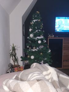 Weihnachtsbaum Kunstbaum Tannenbaum 180cm mit ca.650 Spitzen Dekobaum Weihnachtsdeko Grün Kunden-Foto 4