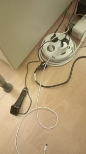 Schnellladegerät USB-C + USB-A Dual Netzteil Universal mit Kabel – Typ-C Lightning 2Meter Kunden-Foto 2