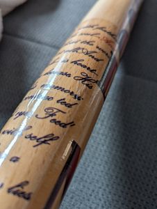 Harley Quinn Baseballschläger, Cosplay, 85cm, COMIC CON, Holz Baseballschläger, Halloween, Geschenk Kunden-Foto 4