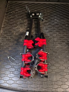 Wiltec Fahrradträger Anhängerkupplung für 3 Fahrräder, Fahrradträger für Auto Stahl, Fahrradhalterung bis 45 kg, Fahrrad Träger mit sicherer Fixierung Kunden-Foto 4