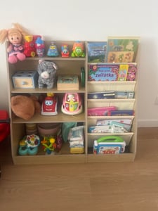 SucceBuy Libreria per bambini in legno a 4 livelli, design a sei strati, scaffale per libri e giocattoli per bambini, mobile organizzativo per le stanze dei bambini come camere da letto,da gioco Foto del cliente 1