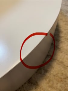 Merax Couchtisch Drehbar, Ausziehbar Bis 88 cm, Wohnzimmertisch mit 3 Ebenen, Stauraum und 360°-Schwenkfunktion, Weiß + Holzoptik Kunden-Foto 3