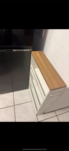 COSTWAY: Carro estrecho de 13 cm de ancho, con 4 niveles, ideal para espacios reducidos. Estantería estrecha con ruedas, carro de servicio con asa y barandillas, estantería para el baño. Dimensiones: 47,5 x 13 x 80,5 cm Foto del cliente 1