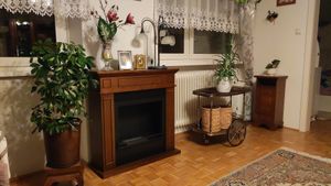DIVINA FIRE JEFFERSON, Kominek wolnostojący,etanol, Drewno, Wewnętrzna, 3,2 - 3,5 h, 1,2 l Zdjęcie produktu od klienta nr 2