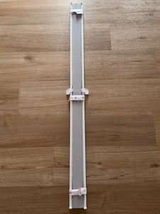 Plissee Estika bez vŕtania – 95 cm cm x 230 cm cm – Svetlošedá – Jednoduchá montáž pomocou úchytov Fotografia od zákazníka č. 1
