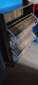 Szafka na buty Tribesigns, z 2 składanymi szufladami, półką na buty, 20 par schowków, regulowana drewniana wąska komoda na buty, 80 × 24 × 110 cm, brązowa Zdjęcie produktu od klienta nr 2