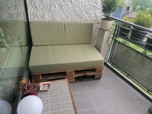 POKAR Palettenkissen Palettenauflagen mit abnehmbarem Bezug Palettensofa, Größe:Deko-Kissen 40x40, Farbe:Dunkelblau Kunden-Foto 3