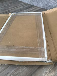 vidaXL Wandspiegel Schwarz 100x60 cm Gewölbt Eisen Kunden-Foto 1