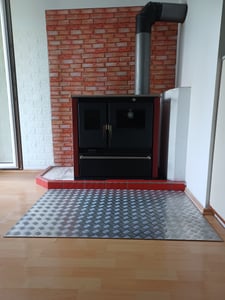 Verso CS Plus Ivory 7,7 kW | Holzofen  mit Backofen & Kochplatte Links Kunden-Foto 2