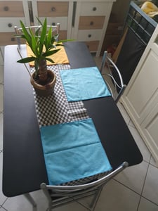 CASARIA® Gruppo di Sedute Paul  Set 5 Pezzi Tavolo da Pranzo con 4 Sedie Set di Mobili per Sala Cucina Soggiorno Salotto Set da Pranzo Tavoli Sedia Foto del cliente 3