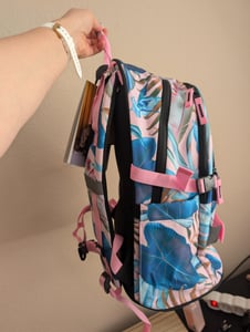 Baagl Schulrucksack für Mädchen Teenager - Skateboard Rucksack - Kinderrucksack mit Laptopfach und Brustgurt für Schule (Skate Moon) Kunden-Foto 4