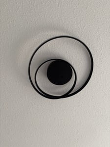 Deckenleuchten, LED Deckenleuchte, Ring-Design, Deckenlampe, Stufenlos dimmbar mit Fernbedienung, 45cm, 43W, Wohnzimmerlampe, für Wohnzimmer, Schlafzimmerleuchte, Küche, Esszimmer, Büro, Flur, Balkon, Schwarz Kunden-Foto 2