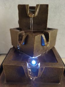 vidaXL Zimmerbrunnen mit LED Polyresin Kunden-Foto 2