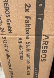 AREBOS 2x Faltbare Auffahrrampen | Max. 400 kg, klappbar, Laderampen/Schienen Kunden-Foto 4