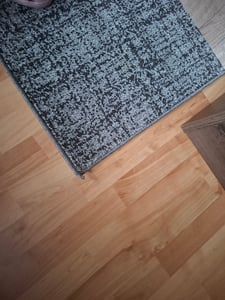 TT Home Teppich für das Wohnzimmer Kariert Modern Grau Schwarz Braun Meliert Größe 200x290 cm Kunden-Foto 2