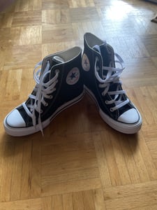 Sneakers Del Marchio Converse Del Modello Chuck Taylor All Star Wedge Platform Nero Foto del cliente 1
