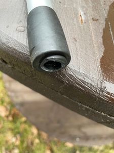 Teleskop Waschbürste Auto Reinigung Wohnmobil Waschbürste mit Teleskopstiel Caravan Autopflege Alu Autowaschbürste mit Stiel Boot Reinigungsbürste LKW 80-130 cm Kunden-Foto 2