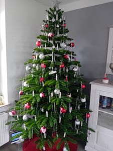 Hoogwaardige kunstkerstboom, Spaanse dennensoort, 220 cm Klantenfoto 7