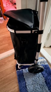 Jopassy Einkaufstrolley Einkaufswagen klappbar mit - Wasserdichte Shopping Tasche - 40L Kapazität inkl. Kühlfach & Trolley Kunden-Foto 3