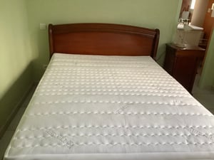 Hochwertiger Topperbezug aus Komfort Doppeltuch | 200x200 cm | Ersatzbezug für Matratzentopper | 200/200 cm | Kernhöhe 4-6 cm Kunden-Foto 1