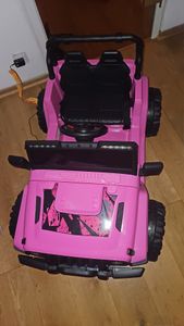 COSTWAY 12V Kinder Elektroauto mit 2,4G-Fernbedienung, 2,6-6 km/h, für Kinder ab 3 Jahre (Rosa) Kunden-Foto 1