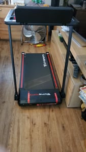 CITYSPORTS Tapis de course électrique, pliable pour la maison jusqu'à 12 km/h,avec affichage LED,APP et support de tablette ,Walking Pad compact Photo du client 2