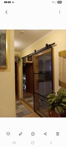 vidaXL Schiebetür mit Beschlag ESG-Glas & Aluminium 90x205 cm Kunden-Foto 1