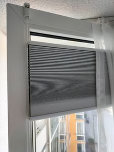 WOLTU Wabenplissee ohne Bohren Verdunklung Thermo Doppelplissee Klemmfix Zweifarbig, Plissee Faltrollo Sonnen-, Jalousie Plisseerollo für Fenster & Tür, Weiß, 60x130cm Kunden-Foto 2
