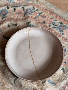 Organická opravná sada Kintsugi: zlatá a stříbrná - na biologické bázi - vhodná pro potraviny - lze mýt v myčce nádobí Fotografie od zákazníka č. 1