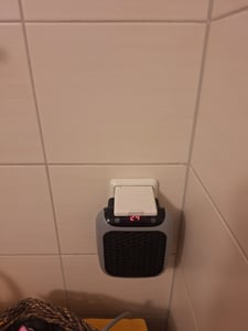 3PCS Intelligenter 800-W-Keramik-Heizlüfter, Mini-Elektroheizlüfter mit Fernbedienung und Thermostat für Schlafzimmer, Büro, Wohnzimmer Kunden-Foto 1