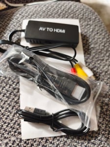 SCART auf HDMI Adapter Konverter 1m Kabel 1080p für HD-TV Kunden-Foto 1